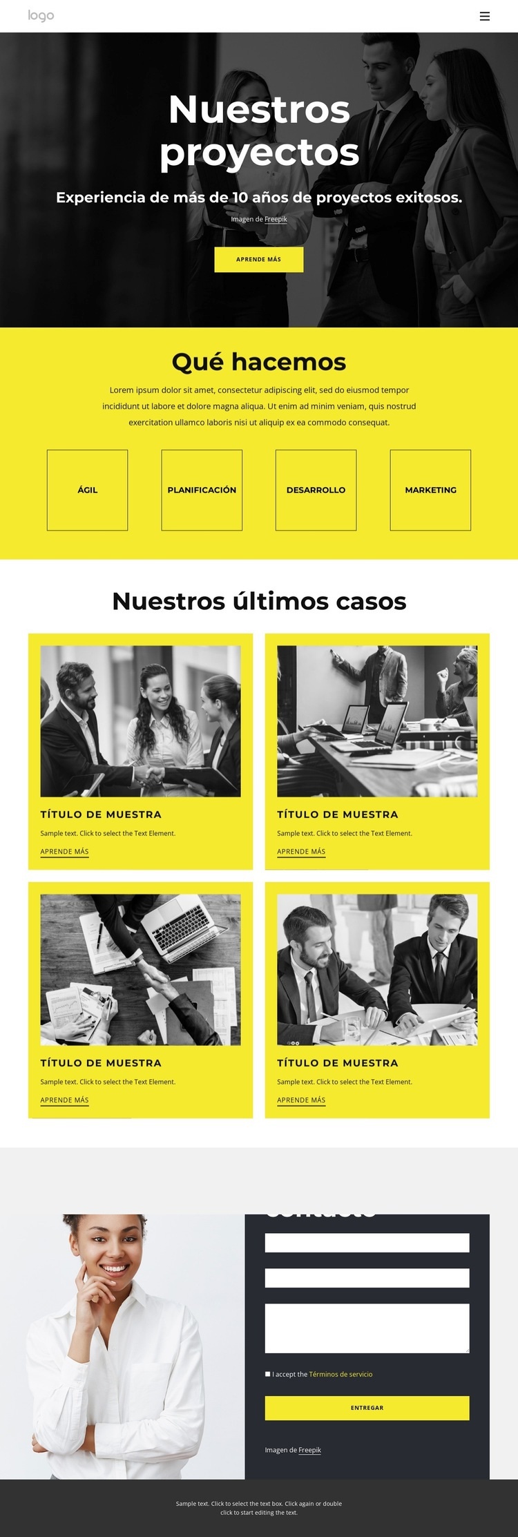 Nuestros casos de éxito en consultoría Creador de sitios web HTML