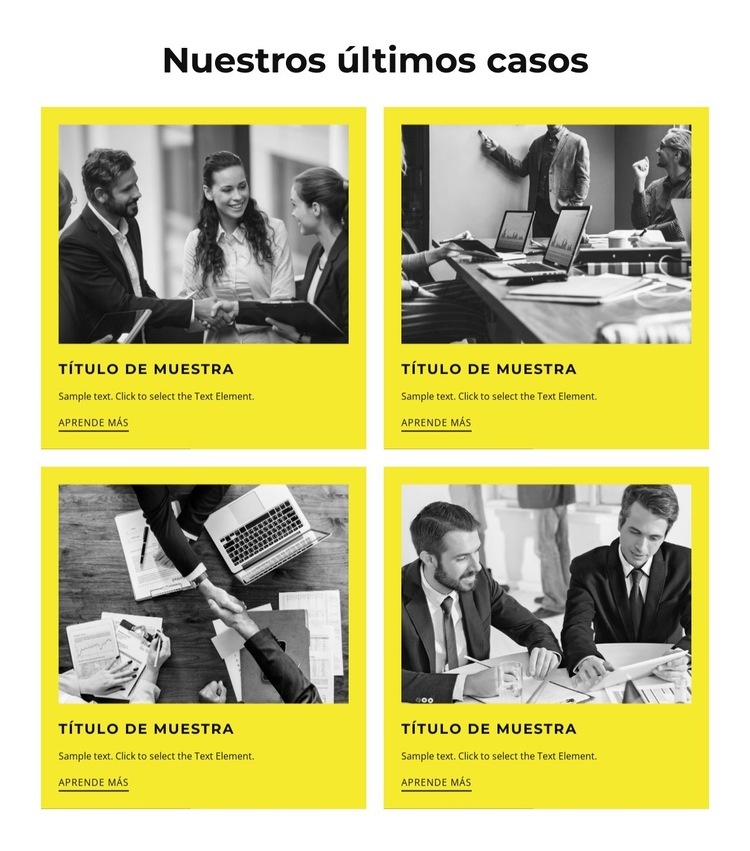 Nuestros últimos casos Diseño de páginas web