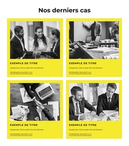 Nos Derniers Cas : Modèle De Site Web Simple