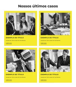 Nossos Últimos Cases - Download De Modelo HTML