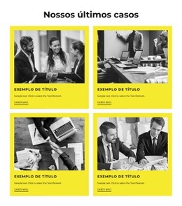 Nossos Últimos Cases - Página De Destino