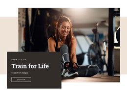 Train For Life Free Website Template