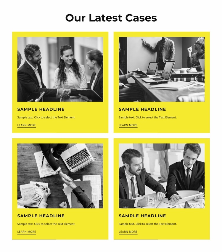 Our latest cases Website Template