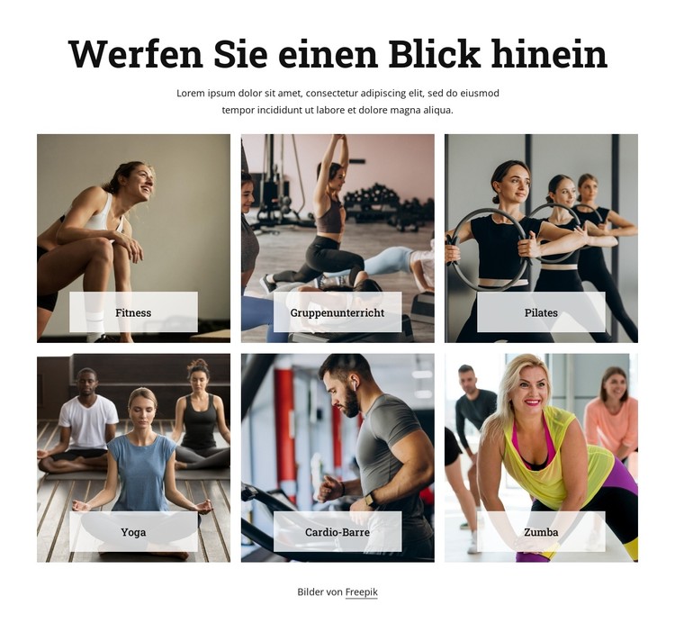 Erreichen Sie mit uns Ihre Fitnessziele CSS-Vorlage