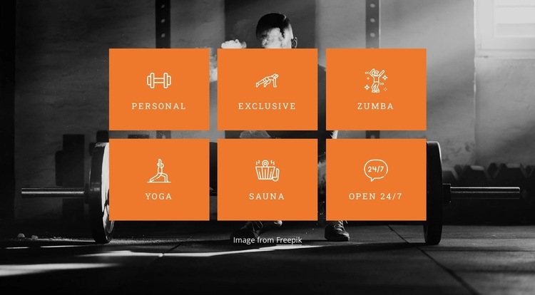 Elevate your workout experience Homepage Design