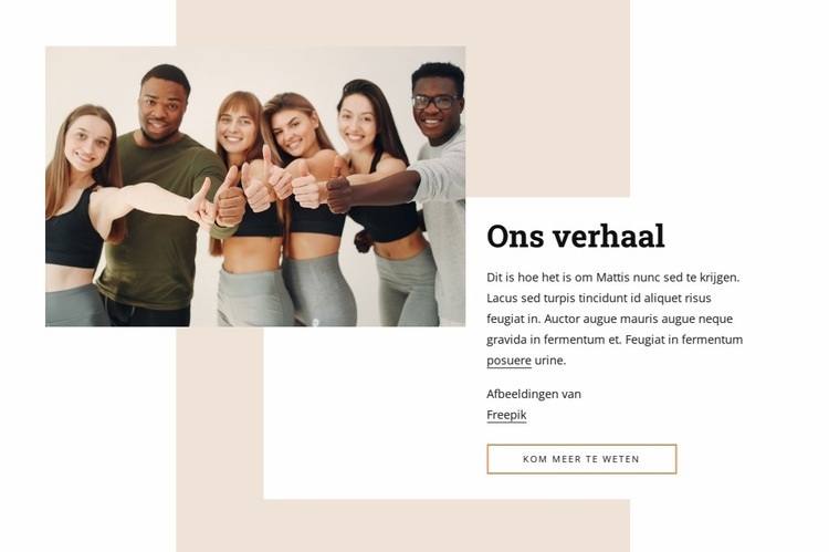 Fitness trainingen Website ontwerp