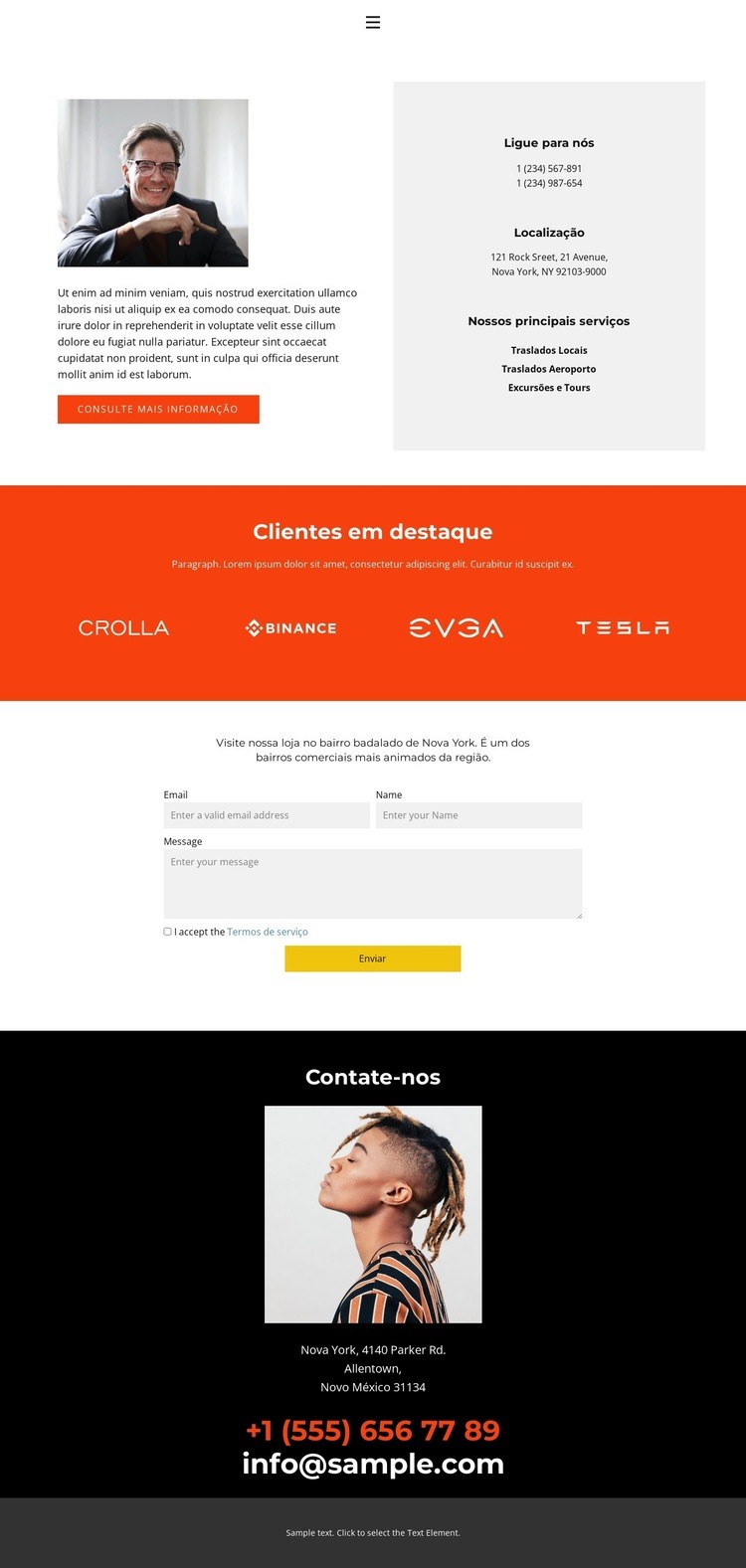 Faça parte de nós Design do site