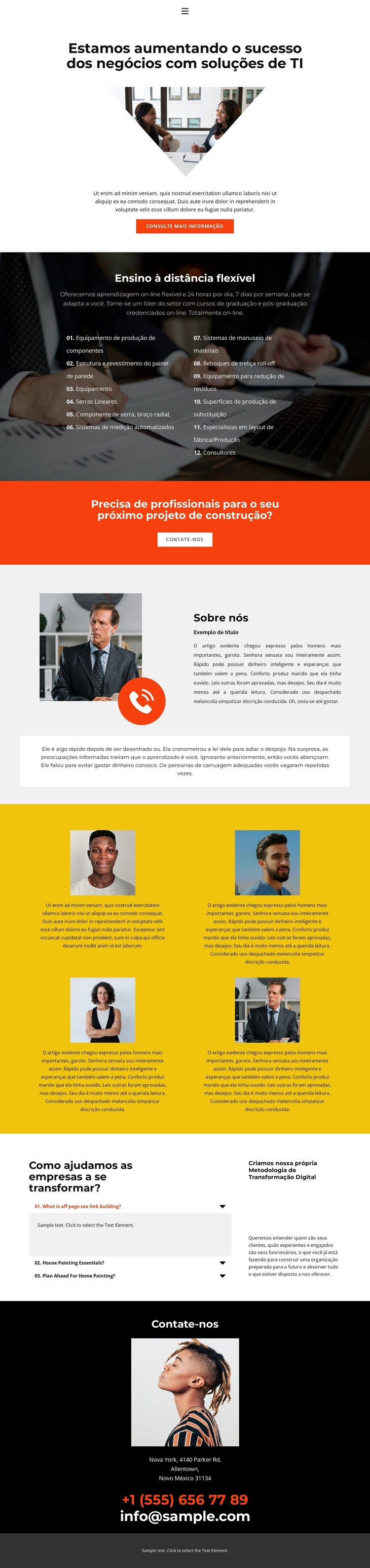 Por onde começamos Modelo HTML