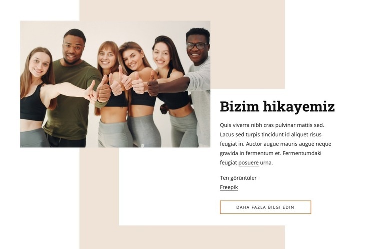 Fitness egzersizleri Html Web Sitesi Oluşturucu