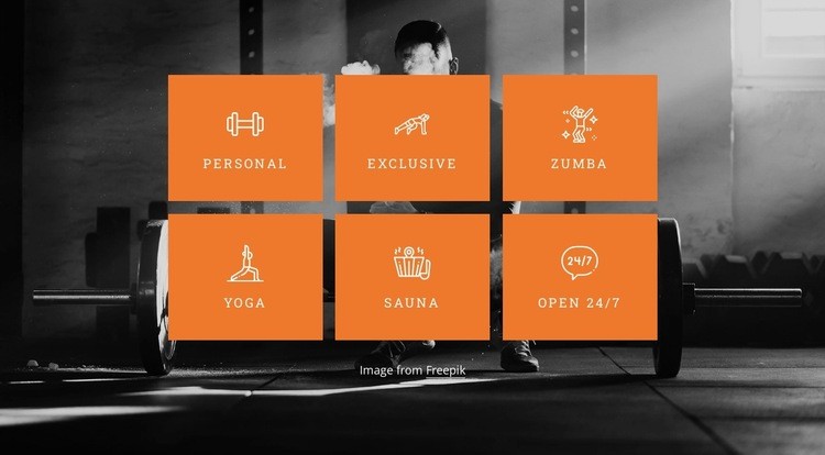 Elevate your workout experience Webflow Template Alternative