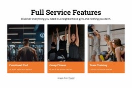 Fitness Služby - HTML Builder Online
