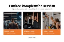Fitness Služby – Šablona Stránky HTML