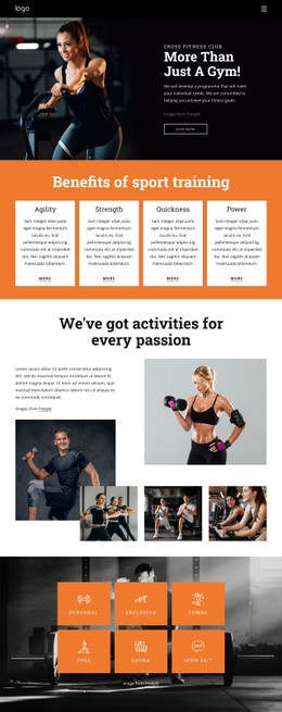 Website Design For Join Our Community Of Fitness Enthusiasts