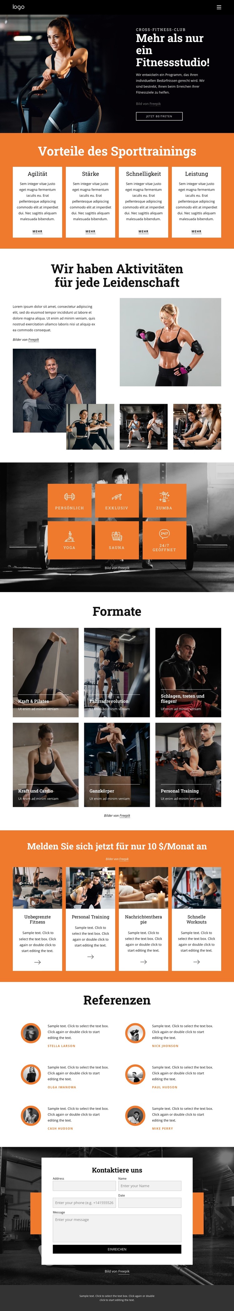 Treten Sie unserer Community aus Fitnessbegeisterten bei CSS-Vorlage