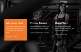 Unbegrenzte Kurse Und Persönliches Training – Fertiges Website-Design