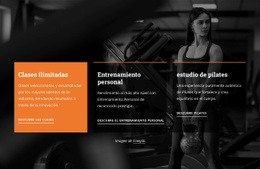 Clases Ilimitadas Y Entrenamiento Personal.: Página De Destino Moderna