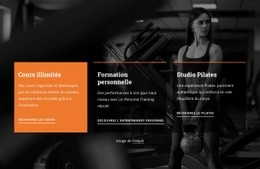 Conception De Site Web Premium Pour Cours Illimités Et Entraînement Personnel