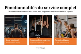 Services De Remise En Forme Site Web Du Magasin