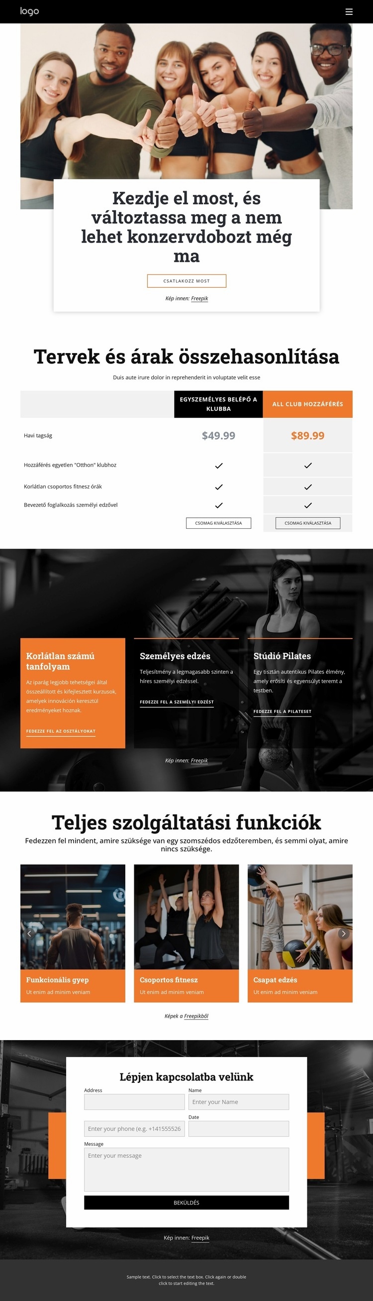 Gyakorló programok Weboldal sablon