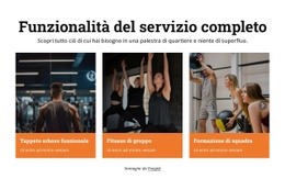 Servizi Di Fitness - Modello Di Una Pagina
