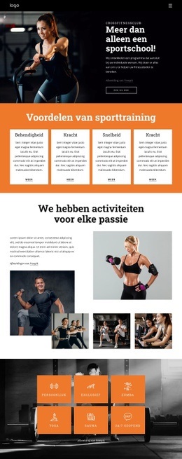 Meest Creatieve Landingspagina Voor Sluit U Aan Bij Onze Community Van Fitnessliefhebbers