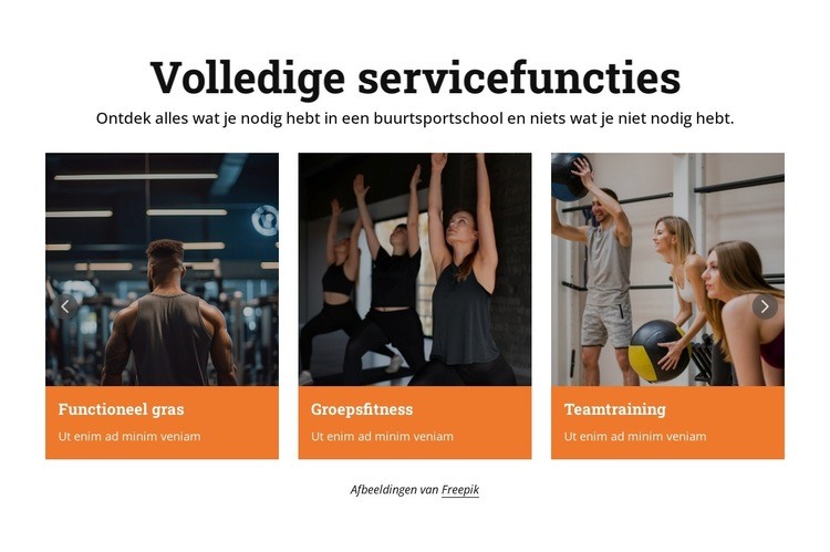 Fitnessdiensten Html Website Builder