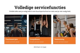 Fitnessdiensten Clubwebsite