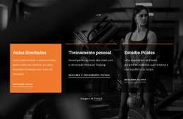 Design De Site Premium Para Aulas Ilimitadas E Treinamento Pessoal