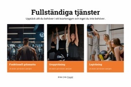 Gratis CSS För Fitnesstjänster