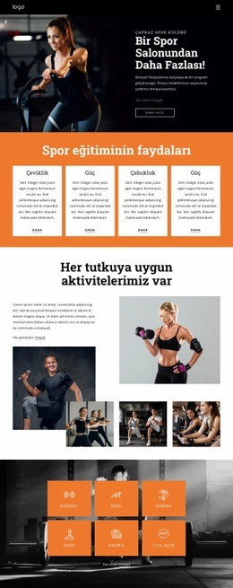 Fitness Tutkunlarından Oluşan Topluluğumuza Katılın Için En Yaratıcı Açılış Sayfası