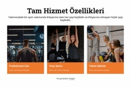 Fitness Hizmetleri - HTML Builder Online