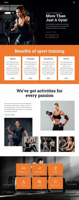 Join Our Community Of Fitness Enthusiasts - Creative Multipurpose Website Mockup