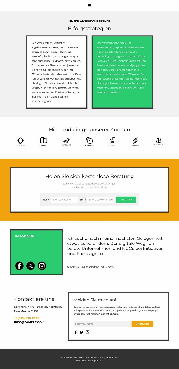 Wir sind in Ihrer Nähe HTML Website Builder