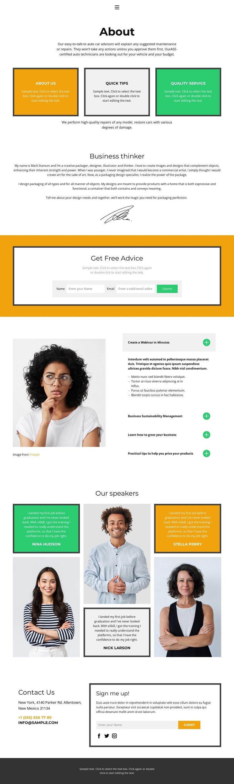 Read and find answers HTML Template