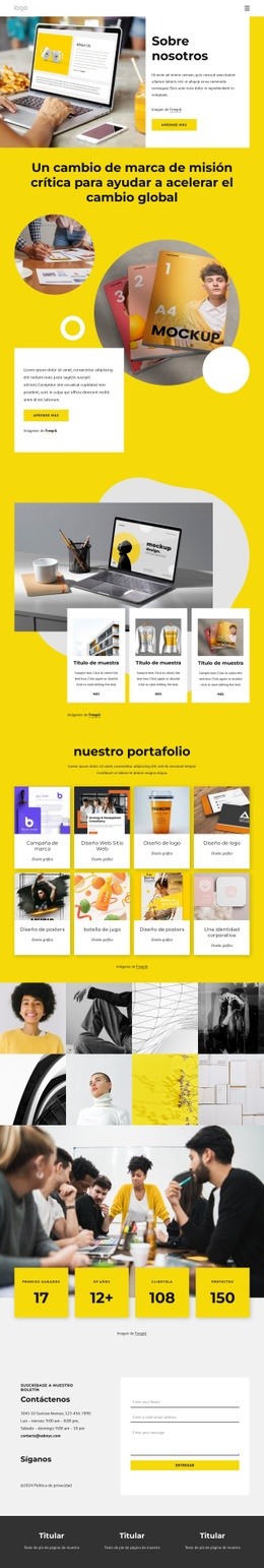 Proyectos de estudio de diseño - Maqueta de sitio web por Nicepage