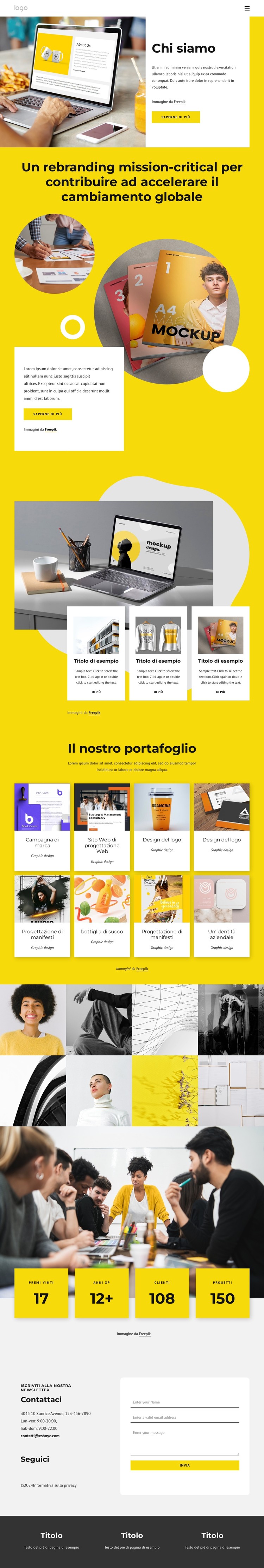 Costruire bellissimi siti web Modello CSS