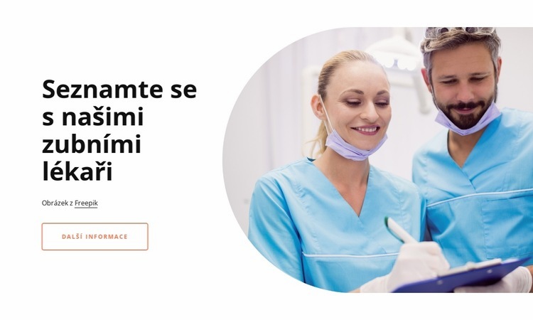 Seznamte se s našimi zubními lékaři Šablona CSS