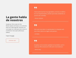 Testimonios En Celda De La Grilla - Descarga De Plantilla HTML