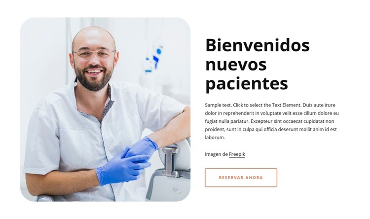 Nuevos pacientes bienvenidos Plantilla HTML