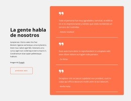 Testimonios En Celda De La Grilla Tema De Wordpress