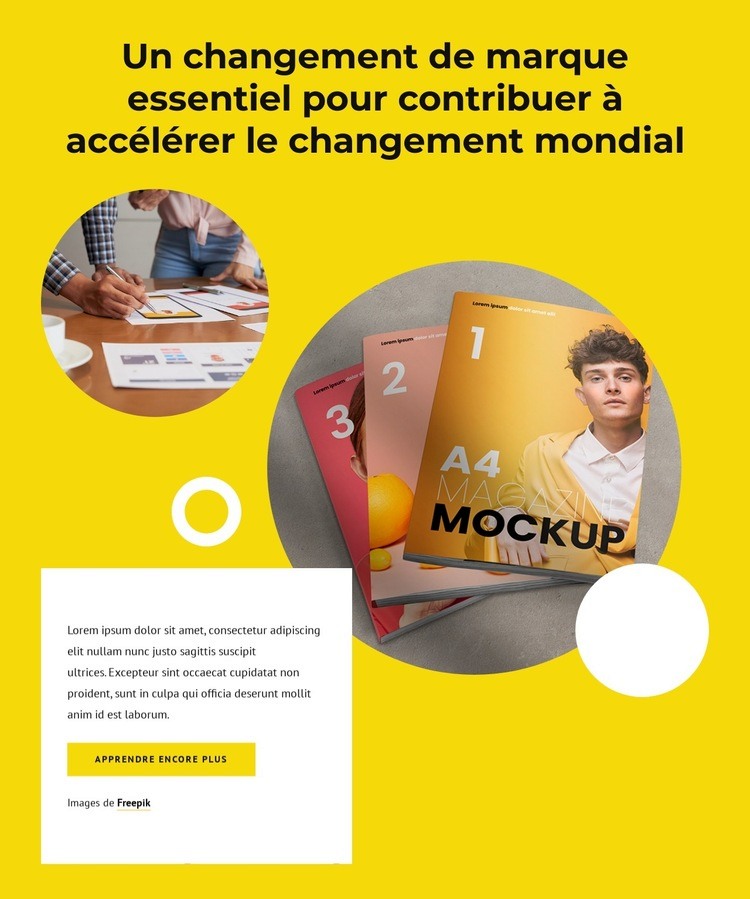 Votre studio web de confiance Modèles de constructeur de sites Web