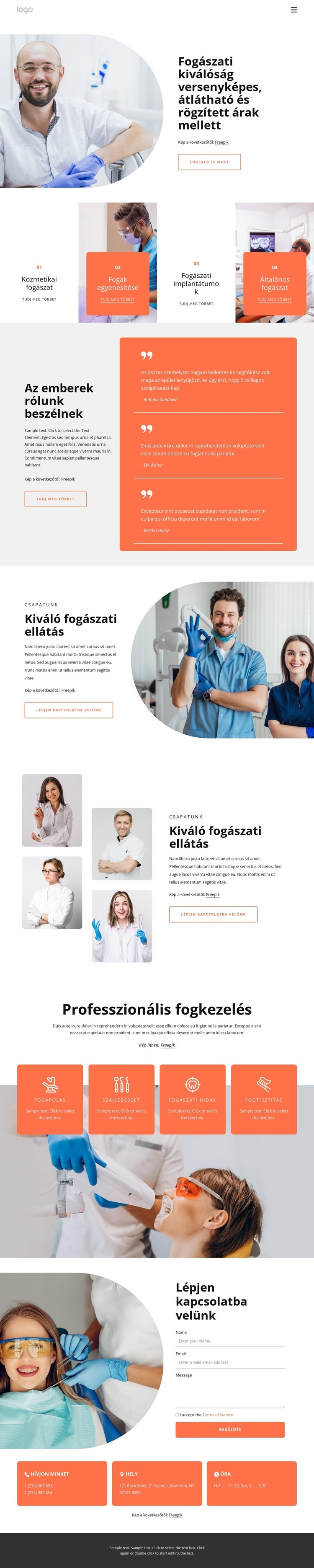 Fogászati kiválóság WordPress Téma