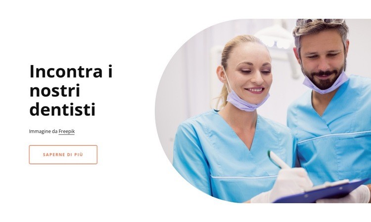 Incontra i nostri dentisti Modelli di Website Builder