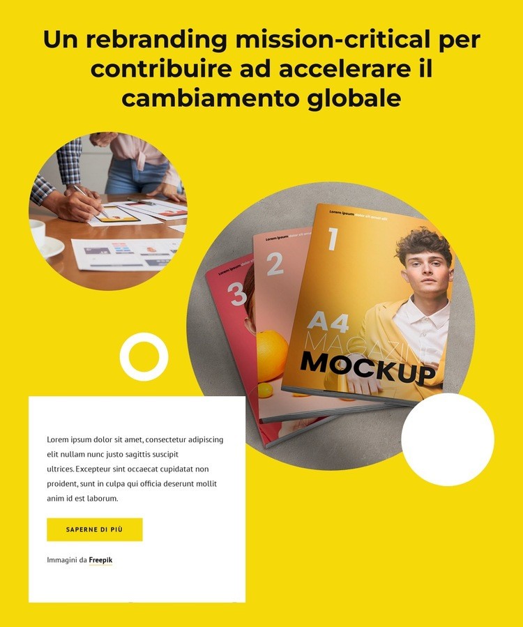 Il tuo studio web di fiducia Mockup del sito web