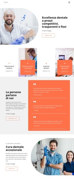 Eccellenza Dentale - Modello HTML5 Reattivo