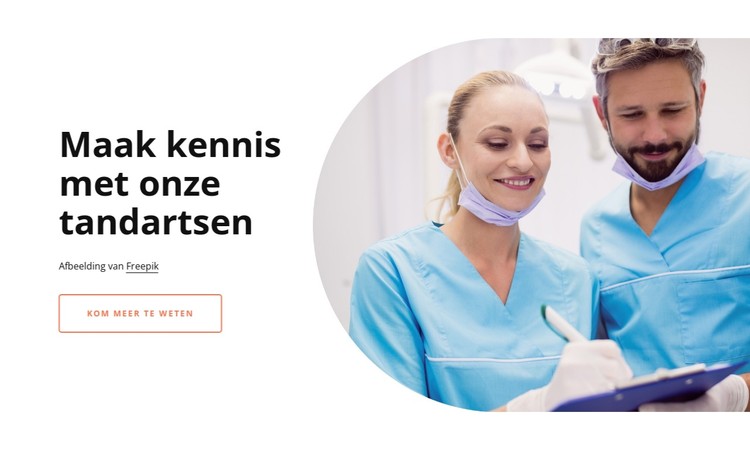 Maak kennis met onze tandartsen CSS-sjabloon