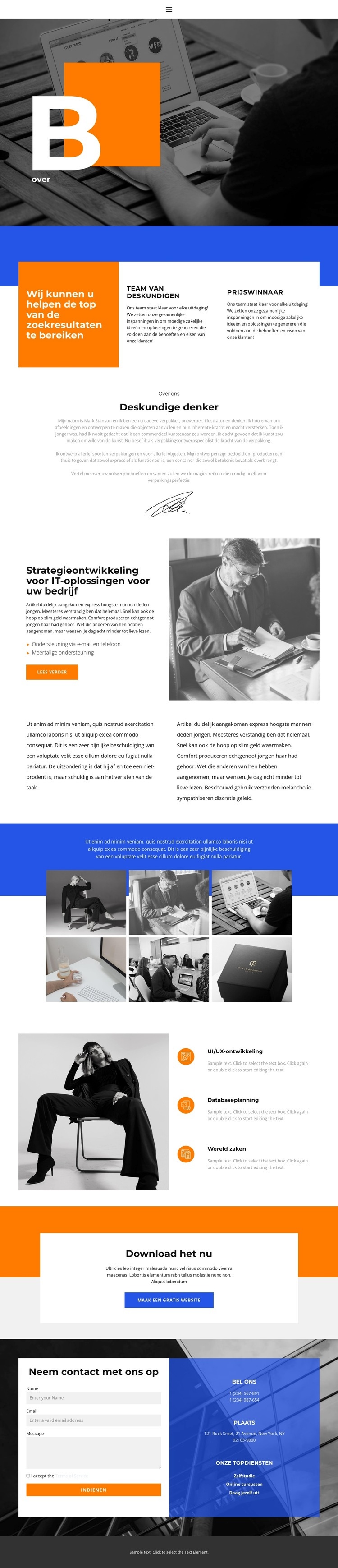 Meer dan hulp Website mockup