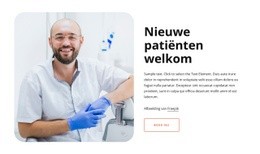 Een Exclusief Websiteontwerp Voor Nieuwe Patiënten Welkom