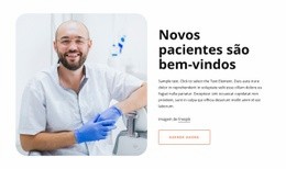 Novos Pacientes São Bem-Vindos - HTML Website Builder