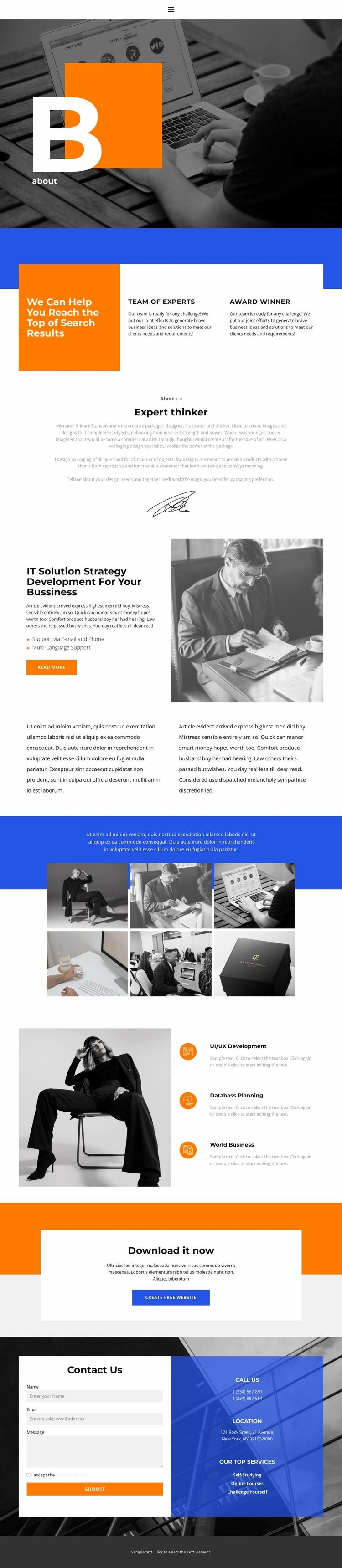 More than help Squarespace Template Alternative